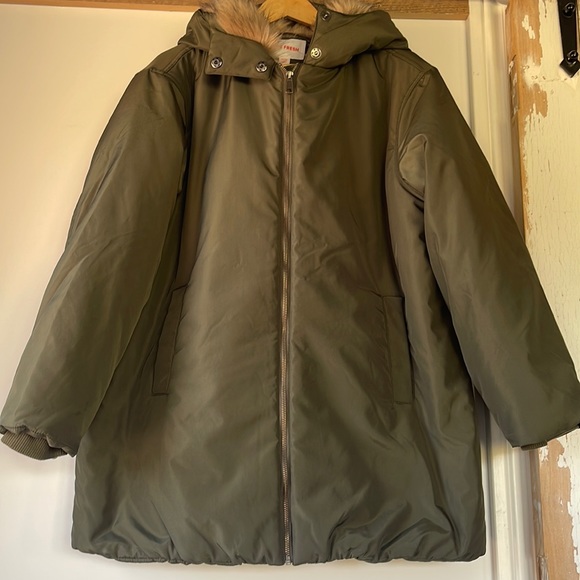 Army Green Bomber Jacket Winter Coat - Picture 1 of 7
